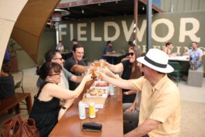 People enjoying non alcoholic drinks on a private tour in napa